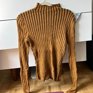 &other stories light orange sweater size m